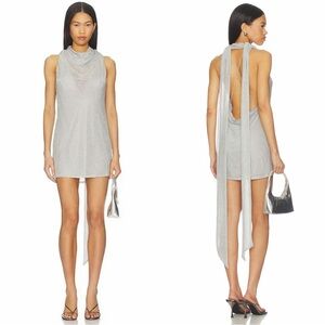 LPA Zuri Metallic Mini Dress
